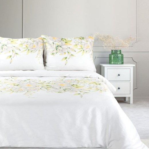 KOMPLET POŚCIELI SATYNOWEJ SPRING 22 220 X 200 CM BIAŁY ze sklepu lenaodniemowlakadoszkolniaka.pl w kategorii Pościele - zdjęcie 187564112