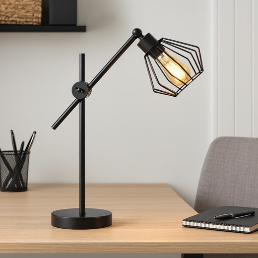 Loftowa lampka stołowa MUBI – regulowane ramię, idealna do czytania w salonie ze sklepu Lysne w kategorii Lampy stołowe - zdjęcie 187564673