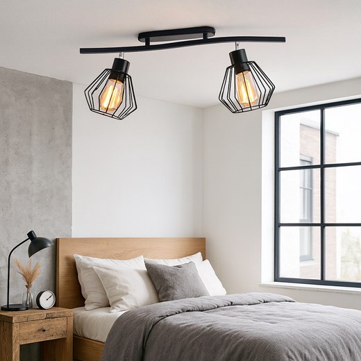 Lampa loftowa VOSS 2-punktowa – nowoczesna lampa sufitowa do salonu ze sklepu Lysne w kategorii Lampy sufitowe - zdjęcie 187564682