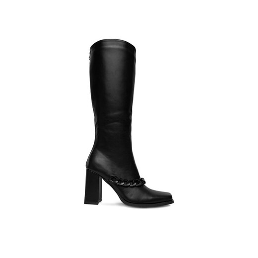 DeeZee Kozaki 7366 3-BLACK PU Czarny ze sklepu MODIVO w kategorii Kozaki damskie - zdjęcie 187565292