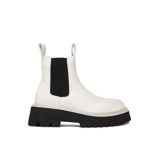 DeeZee Sztyblety 88167 1-WHITE PU Biały ze sklepu MODIVO w kategorii Botki - zdjęcie 187565303