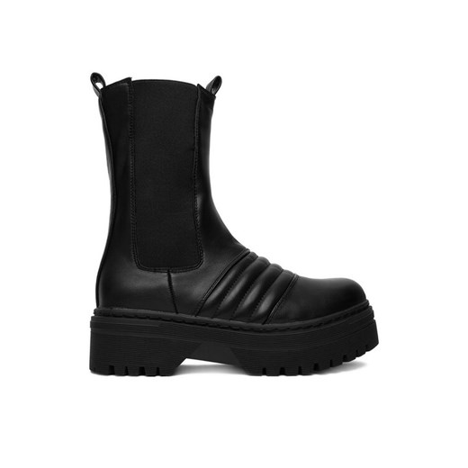 DeeZee Sztyblety 12888-5-BLACK PU Czarny ze sklepu MODIVO w kategorii Botki - zdjęcie 187565324