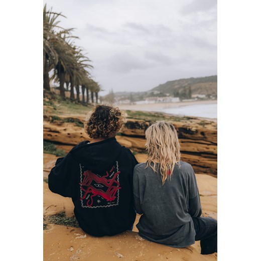 Stamp Cats Hoodie - Acid Black ze sklepu Surf Inc w kategorii Bluzy męskie - zdjęcie 187565802