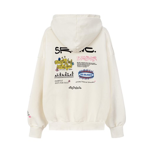 Uninstall Bad Hoodie - Vintage White ze sklepu Surf Inc w kategorii Bluzy męskie - zdjęcie 187566071