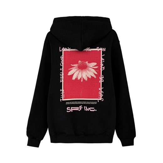 Just Be Quiet Hoodie - Acid Black ze sklepu Surf Inc w kategorii Bluzy męskie - zdjęcie 187566103