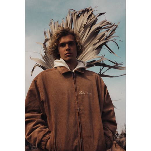Cord Baseball Jacket - Toffee ze sklepu Surf Inc w kategorii Kurtki męskie - zdjęcie 187566494