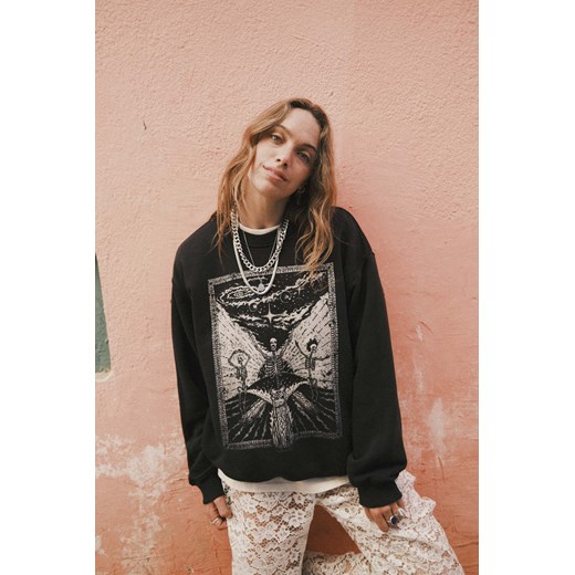 Danse Macabre Sweat - Acid Black ze sklepu Surf Inc w kategorii Bluzy damskie - zdjęcie 187566580