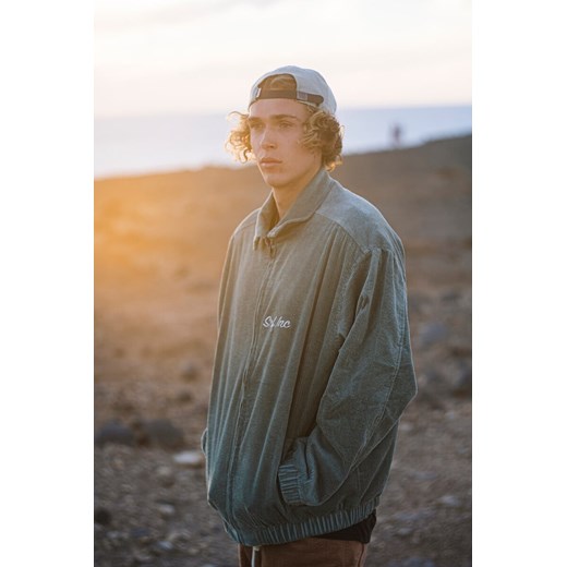 Cord Baseball Jacket - White Sage ze sklepu Surf Inc w kategorii Kurtki męskie - zdjęcie 187566981