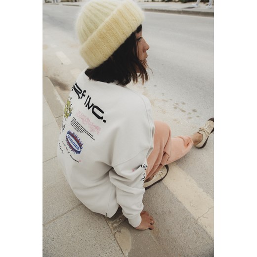 Uninstall Bad LS - Dirty White ze sklepu Surf Inc w kategorii Bluzki damskie - zdjęcie 187567190