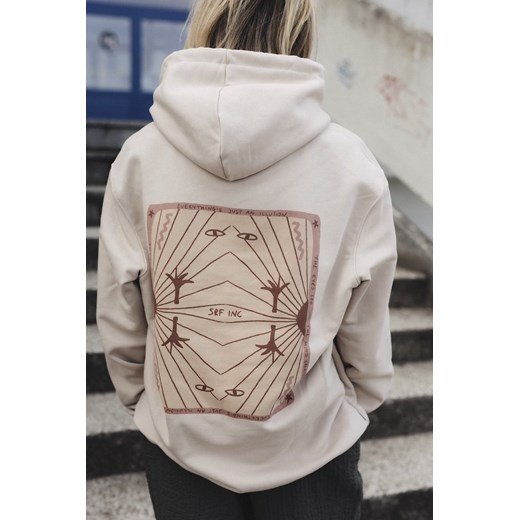 Just Illusion Hoodie - Cookie ze sklepu Surf Inc w kategorii Bluzy damskie - zdjęcie 187567493