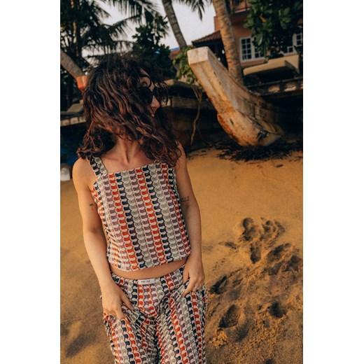 Crochet Crop Top - Multicolor ze sklepu Surf Inc w kategorii Bluzki damskie - zdjęcie 187567524