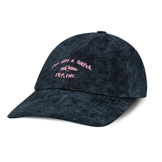 Not A Surfer Washed Cap - Acid Black And Dirty Pink ze sklepu Surf Inc w kategorii Czapki z daszkiem damskie - zdjęcie 187568384