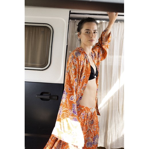 Floral Kimono - Orange Haze Surf Inc. One size Surf Inc