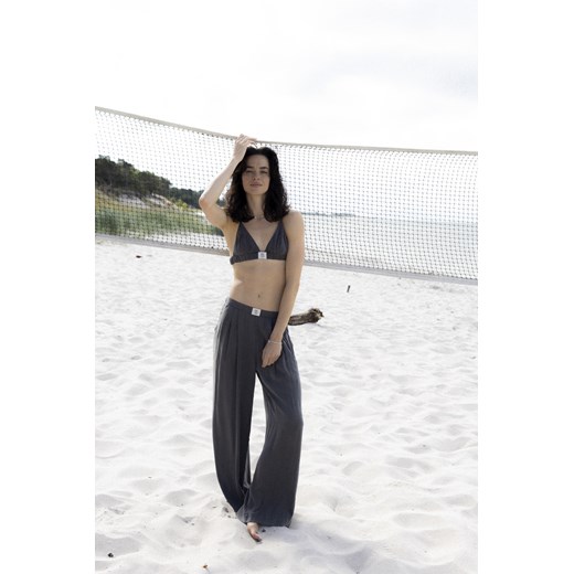 Cupro Loose Pants - Stone Grey ze sklepu Surf Inc w kategorii Spodnie damskie - zdjęcie 187568514