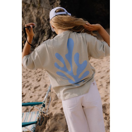 Underwater Life Box Tee - Light Pistachio ze sklepu Surf Inc w kategorii Bluzki damskie - zdjęcie 187568844