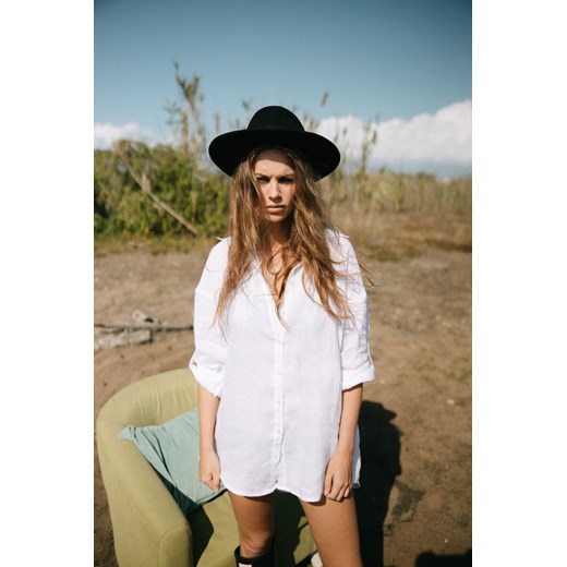 Linen Shirt - Ivory ze sklepu Surf Inc w kategorii Koszule damskie - zdjęcie 187568860