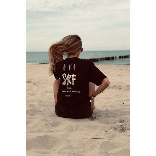 North Seas Tee - Space Black ze sklepu Surf Inc w kategorii Bluzki damskie - zdjęcie 187569504