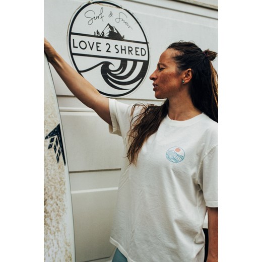 Love2Shred Tee - Vintage White Surf Inc. S Surf Inc