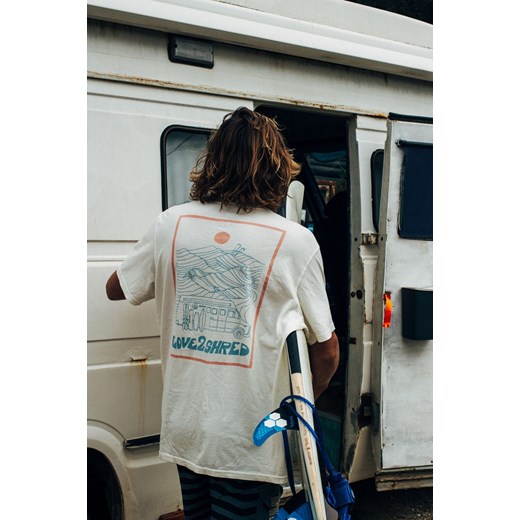 Love2Shred Tee - Vintage White ze sklepu Surf Inc w kategorii T-shirty męskie - zdjęcie 187569724