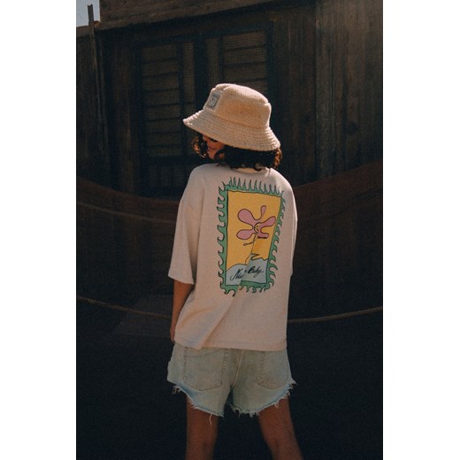 Nice One Baby Tee - Dirty White ze sklepu Surf Inc w kategorii Bluzki damskie - zdjęcie 187569794