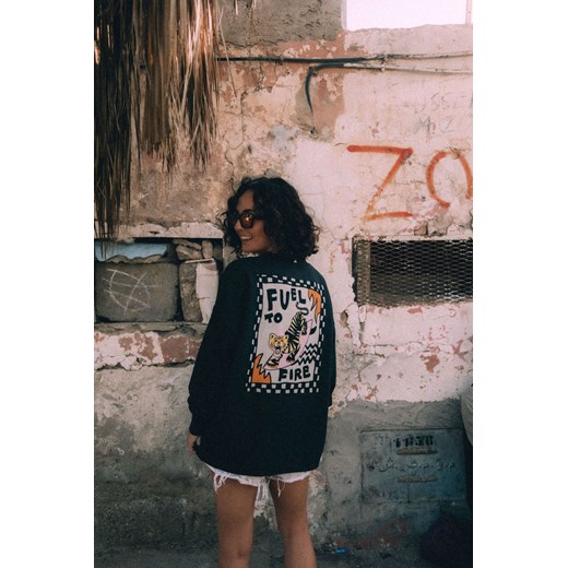 Fuel To Fire LS - Acid Black ze sklepu Surf Inc w kategorii Bluzki damskie - zdjęcie 187569813