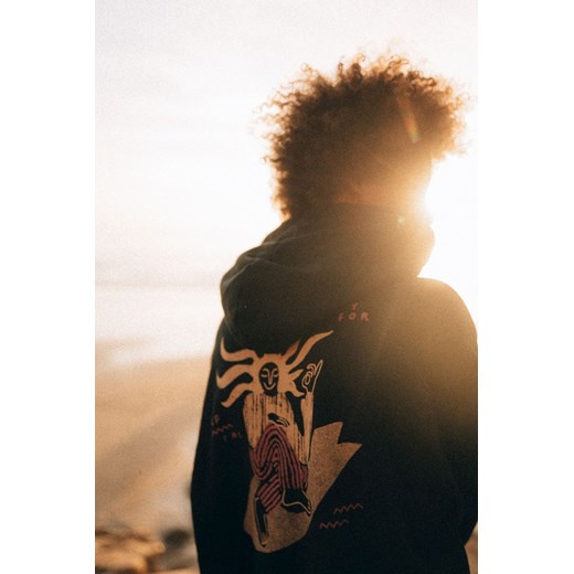 Gypsy Hoodie - Space Black ze sklepu Surf Inc w kategorii Bluzy męskie - zdjęcie 187569871
