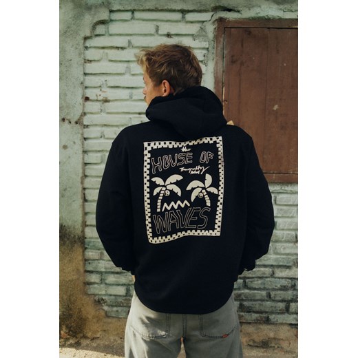 House Of Waves Hoodie - Space Black ze sklepu Surf Inc w kategorii Bluzy męskie - zdjęcie 187570181
