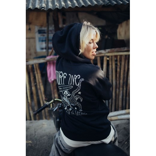 Sunburn Hoodie - Space Black ze sklepu Surf Inc w kategorii Bluzy damskie - zdjęcie 187570292