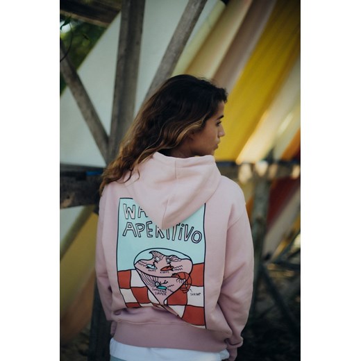 Wave Aperitivo Hoodie - Pink Kush ze sklepu Surf Inc w kategorii Bluzy damskie - zdjęcie 187570311
