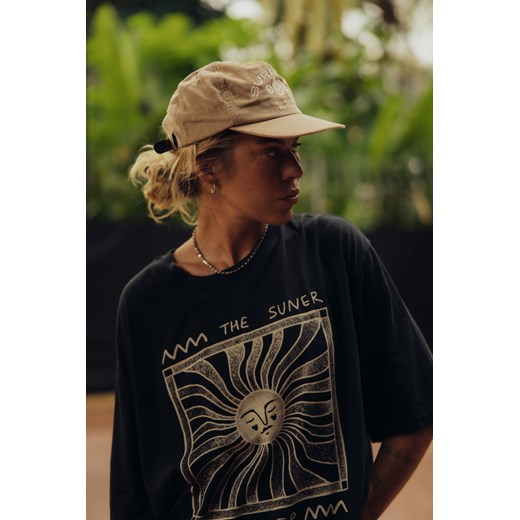 The Suner Tee - Acid Black ze sklepu Surf Inc w kategorii Bluzki damskie - zdjęcie 187570313