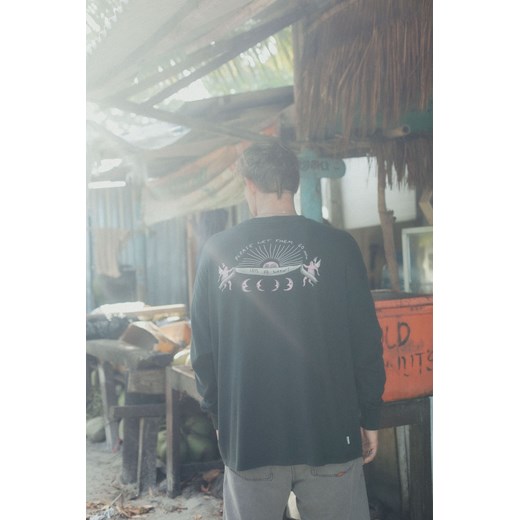 Let Angels Surf LS - Acid Black ze sklepu Surf Inc w kategorii T-shirty męskie - zdjęcie 187570503