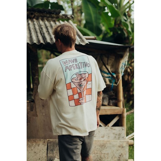 Wave Aperitivo Tee - Super Natural ze sklepu Surf Inc w kategorii T-shirty męskie - zdjęcie 187570581