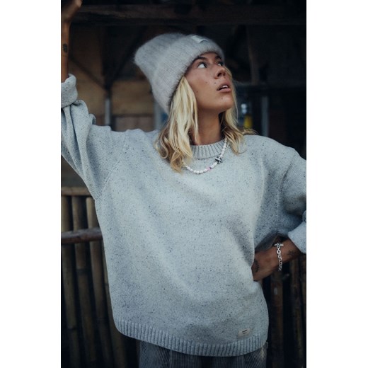 Beach Bum Sweater - Light Grey ze sklepu Surf Inc w kategorii Swetry damskie - zdjęcie 187570643
