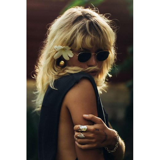 Pocket Tank Top - Acid Black ze sklepu Surf Inc w kategorii Bluzki damskie - zdjęcie 187570853