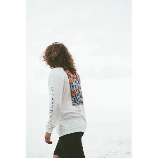 Salty Dreams LS - Vintage White ze sklepu Surf Inc w kategorii T-shirty męskie - zdjęcie 187571134