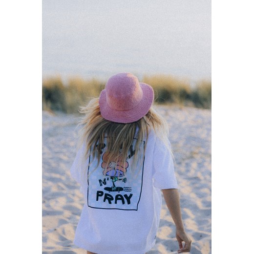 Play N'Pray Tee -  Paper White ze sklepu Surf Inc w kategorii Bluzki damskie - zdjęcie 187571684