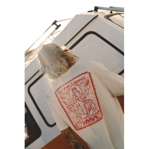 I Don't Smoke USX Tee - Super Natural ze sklepu Surf Inc w kategorii T-shirty męskie - zdjęcie 187571821