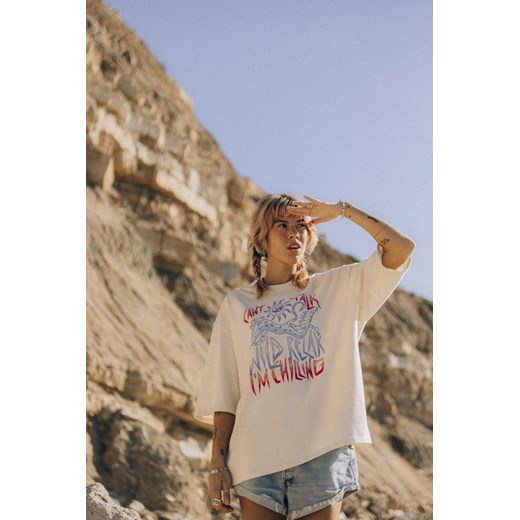 Wild Talk Tee - Super Natural ze sklepu Surf Inc w kategorii Bluzki damskie - zdjęcie 187572113
