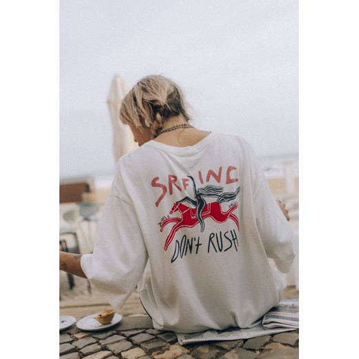 Rush Baby Tee - Vintage White ze sklepu Surf Inc w kategorii Bluzki damskie - zdjęcie 187572121