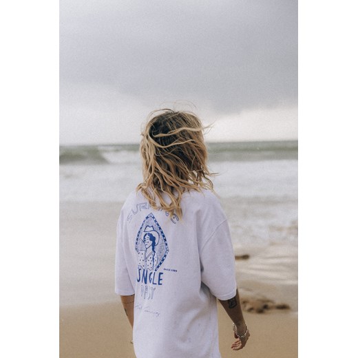 Cowboy Feel Tee - Paper White ze sklepu Surf Inc w kategorii Bluzki damskie - zdjęcie 187572134