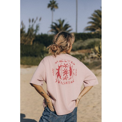 Flower Shine Tee - Pink Kush ze sklepu Surf Inc w kategorii Bluzki damskie - zdjęcie 187572143