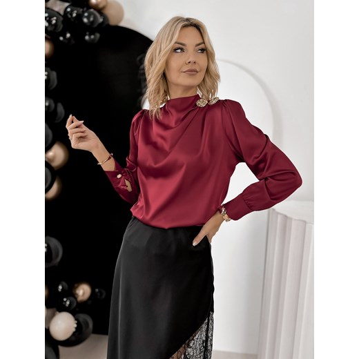 bluzka marquise bordowa one size ze sklepu UBRA w kategorii Bluzki damskie - zdjęcie 187573271
