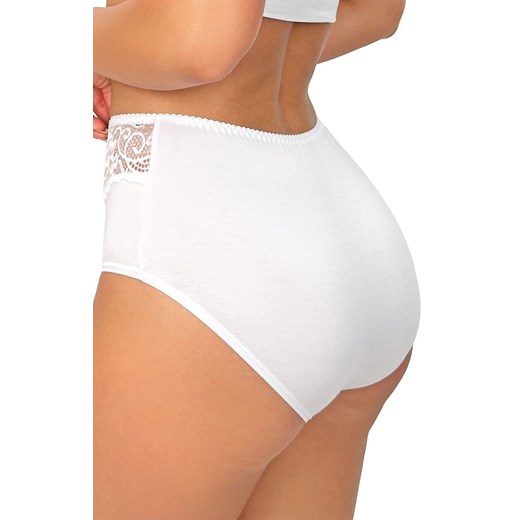 Donna bawełniane figi z wysokim stanem białe 243, Kolor biały, Rozmiar S, Donna ze sklepu Intymna w kategorii Majtki damskie - zdjęcie 187573493