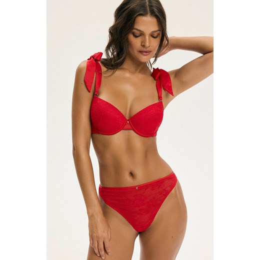 Esotiq czerwony biustonosz push-up Cest 43986-33X, Kolor czerwony, Rozmiar 70C, Esotiq ze sklepu Intymna w kategorii Biustonosze - zdjęcie 187573523