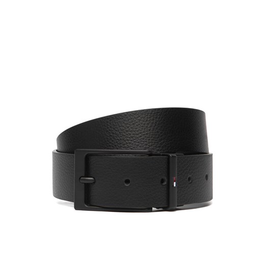 Pasek Męski Tommy Hilfiger Layton Rev 3.5 AM0AM13957 Czarny ze sklepu eobuwie.pl w kategorii Paski męskie - zdjęcie 187574393