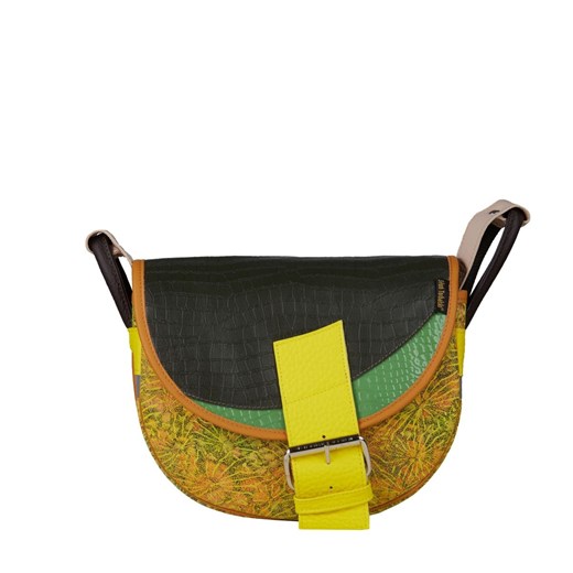 żółto zielona damska torebka listonoszka skórzana na ramię Freshman M ze sklepu Słoń Torbalski w kategorii Listonoszki - zdjęcie 187574681