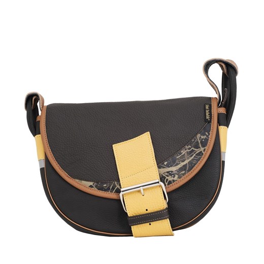 brązowa damska torebka listonoszka skórzana na ramię Freshman Mini ze sklepu Słoń Torbalski w kategorii Listonoszki - zdjęcie 187574690