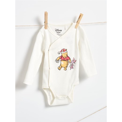Sinsay - Body z długimi rękawami Winnie the Pooh - kremowy ze sklepu Sinsay w kategorii Odzież dla niemowląt - zdjęcie 187576911