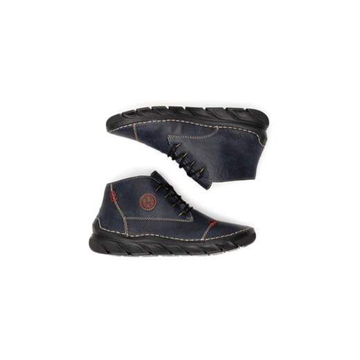 Trzewiki Rieker 55002-14 Niebieski Rieker 37 eobuwie.pl