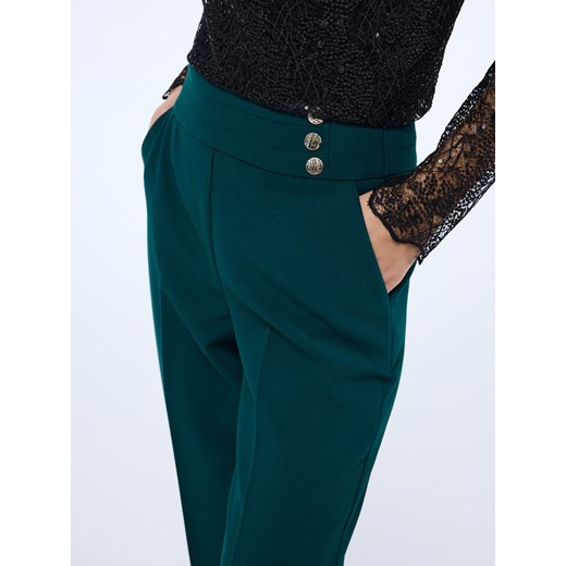 Mohito - Spodnie cygaretki - ciemny zielony Mohito 32 Mohito